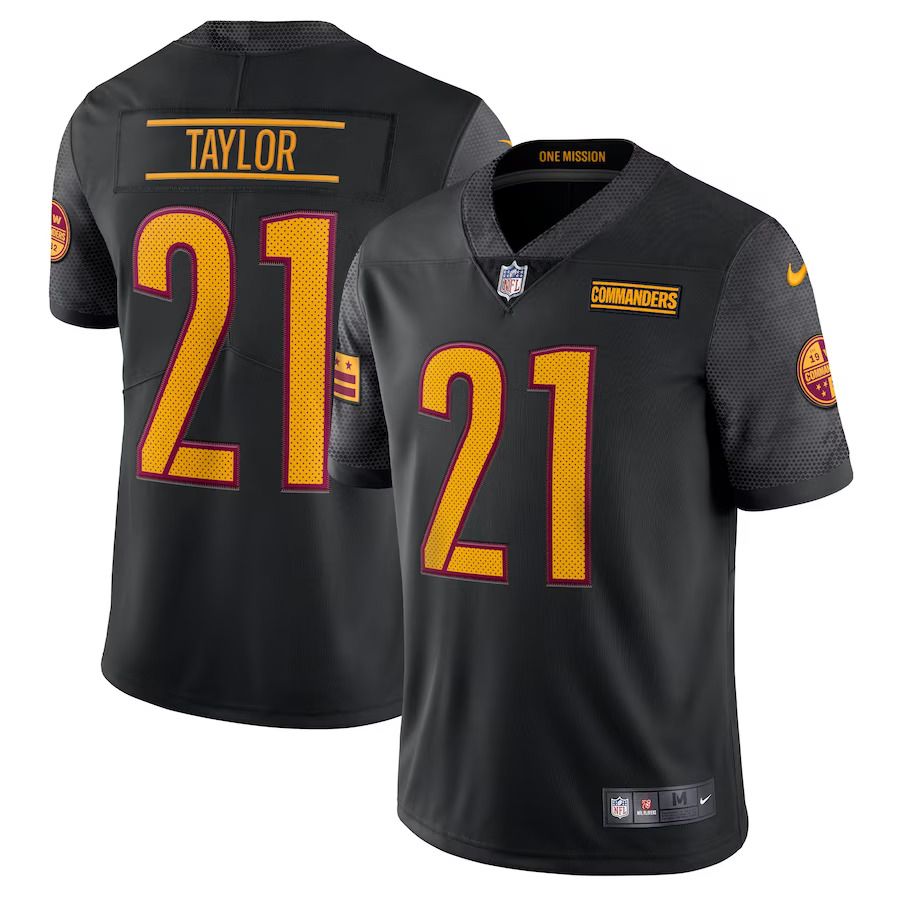 Men Washington Commanders #21 Sean Taylor Nike Black Alternate Retired Player Limited NFL Jersey